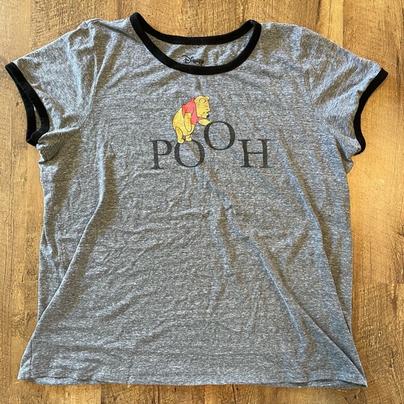 Womens Disney Winnie The Pooh - Retro Eeyore And Pooh V-Neck T-Shirt